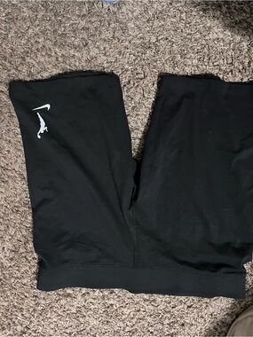 Nike Black WNBA Shorts with White Swoosh and Jumpman Graphic